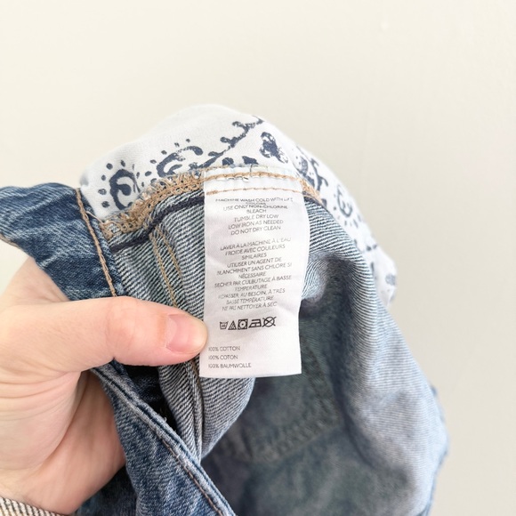 We the Free Free People Wynne Wrap Button Front Denim Mini Skirt - Picture 6 of 8